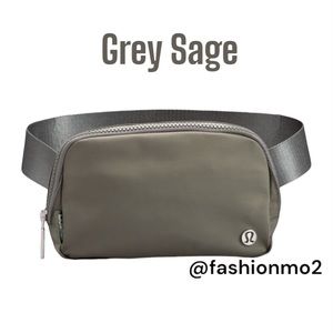 NWT lululemon everywhere belt bag Grey Sage